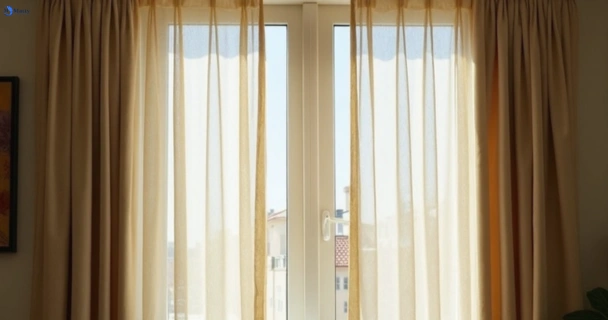 Dull dusty drapes in cardigan-vic before professional cleaning